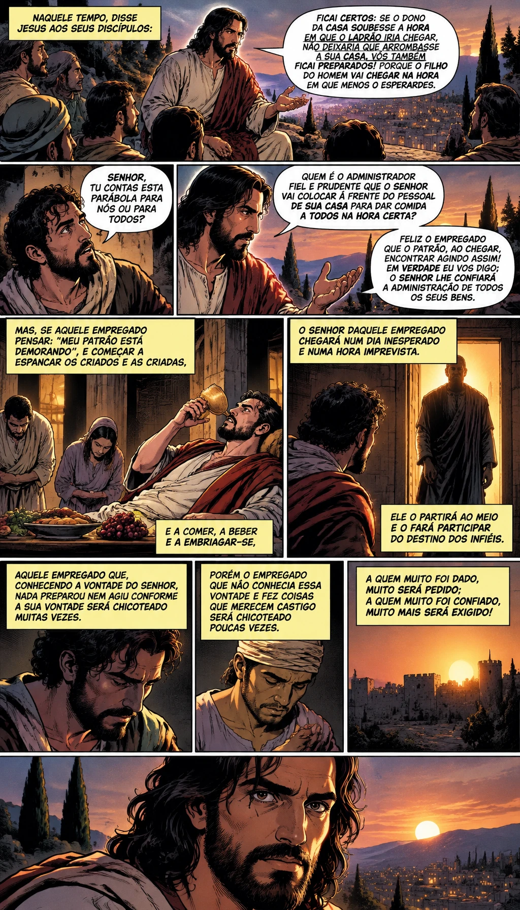 O Evangelho de ontem no estilo Quadrinhos